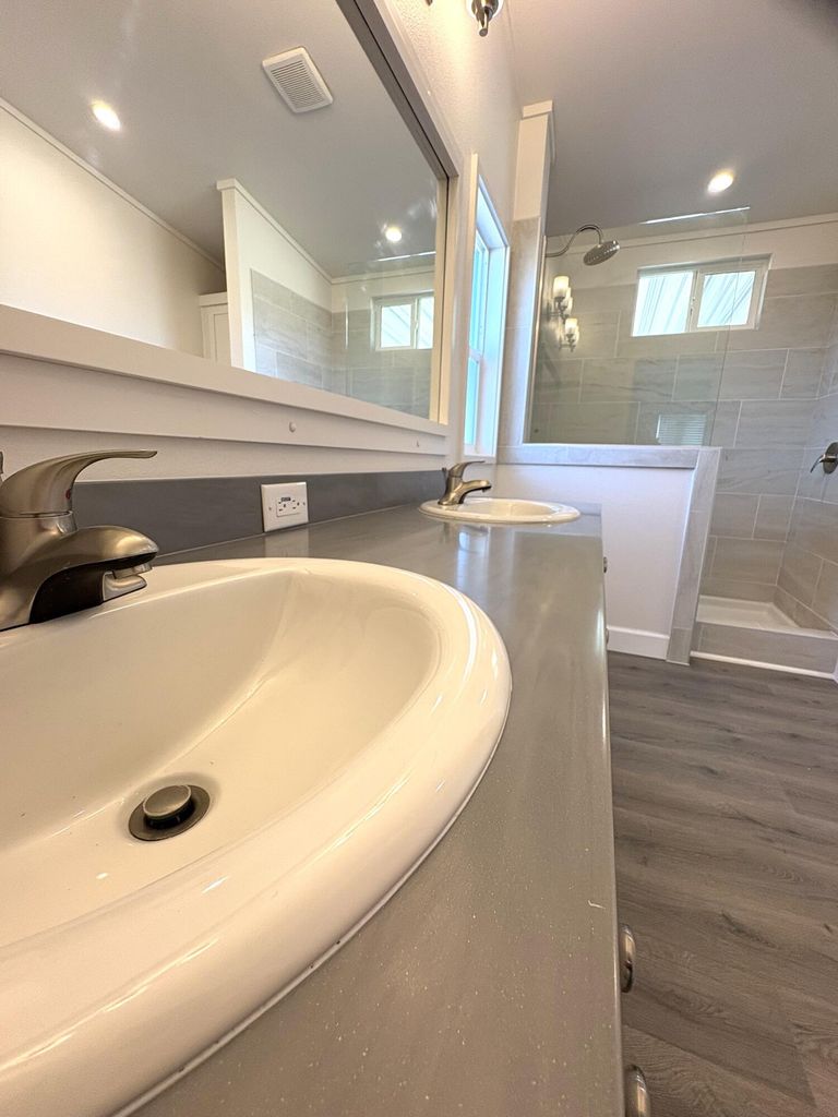  Corian countertops throughout the home. 