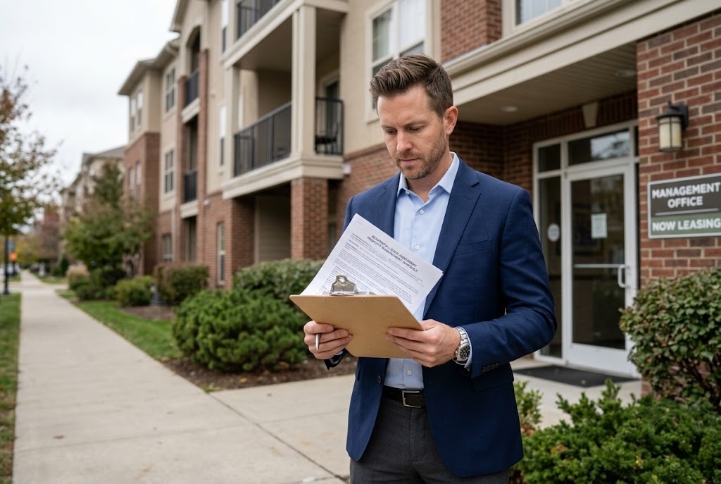 Property investor reviewing Oregon rent control lease agreement forms